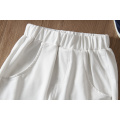 heißes Design Casual Kinderbekleidung weiße und schwarze Hose für 3-8 Jahre Jungen